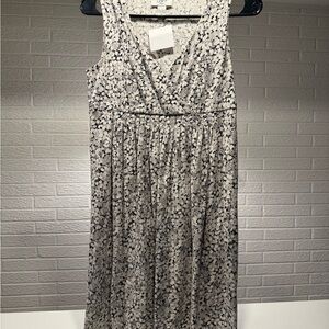 LOFT Silver and Gold Sequin Sleeveless Sundress